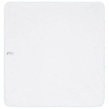 Baby Boys White & Blue Sheep Blanket