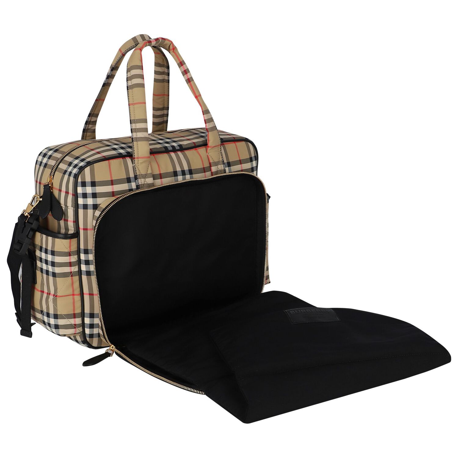 Beige Vintage Check Baby Changing Bag, 1, hi-res image number null