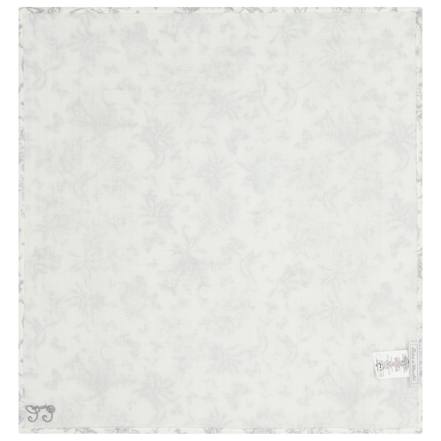 Grey & White Toile De Jouy Muslin Swaddles ( 2-Pack ), 2, hi-res