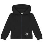 توب بسحاب بالشعار باللون الرمادي للأولاد, 1, hi-res