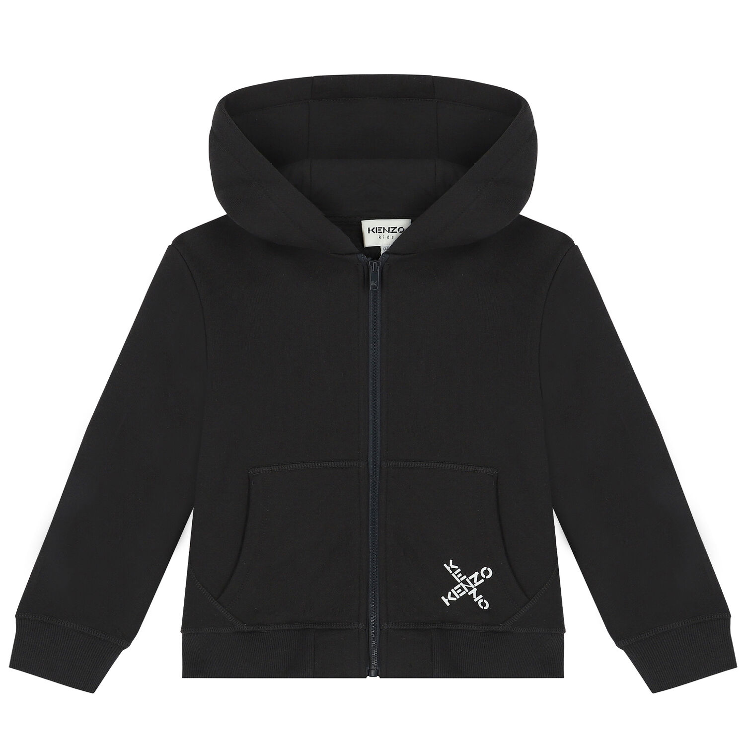 توب بسحاب بالشعار باللون الرمادي للأولاد, 1, hi-res