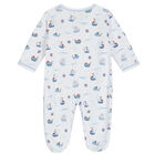 Baby Boys White Boats At Sea Babygrow, 1, hi-res