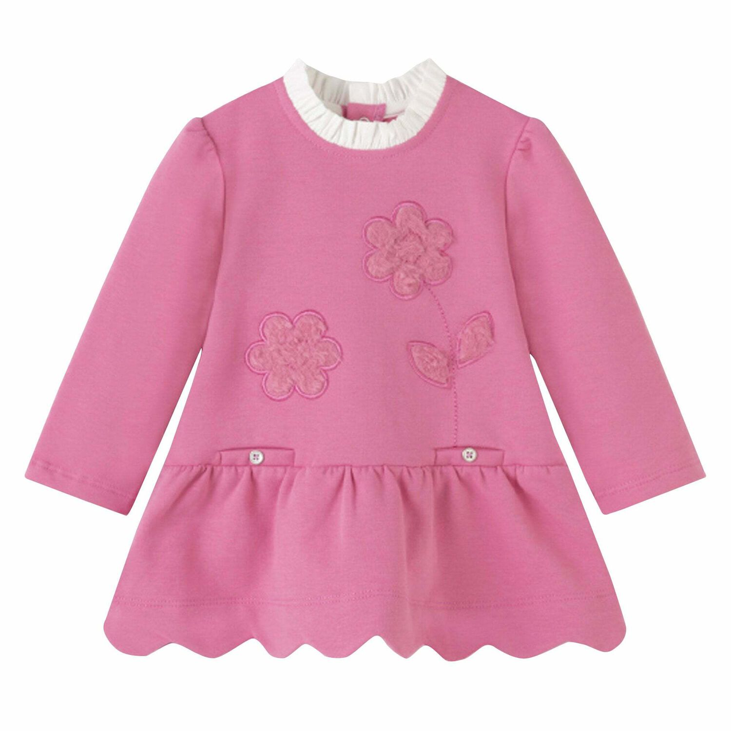 فستان بالزهور باللون الزهرى, 1, hi-res