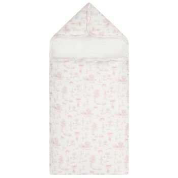 مدس بنات على شكل بجعة باللون الوردي والأبيض