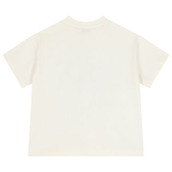 تيشيرت للأولاد بلون العاج والأسود عليه صورة أخطبوط