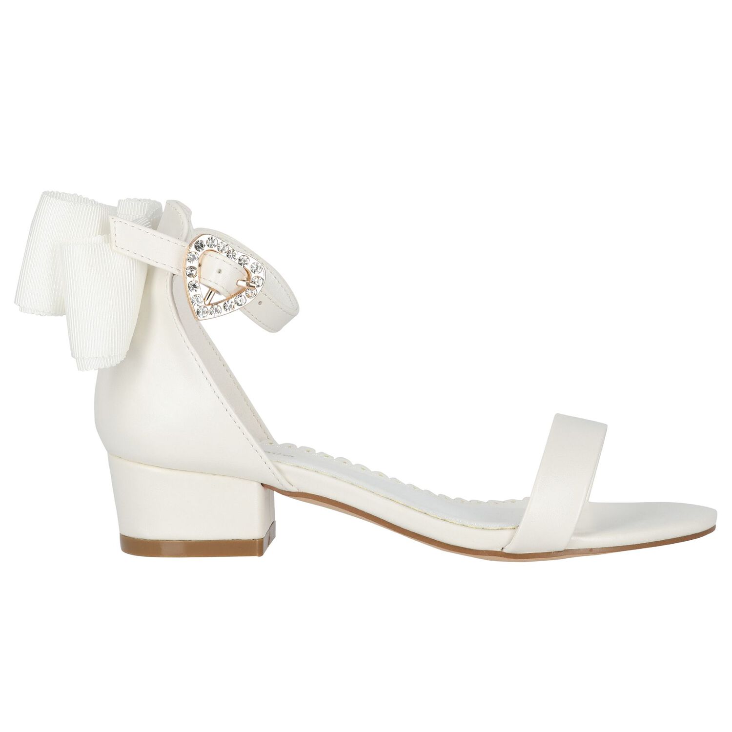 Girls White Sandals, 2, hi-res image number null