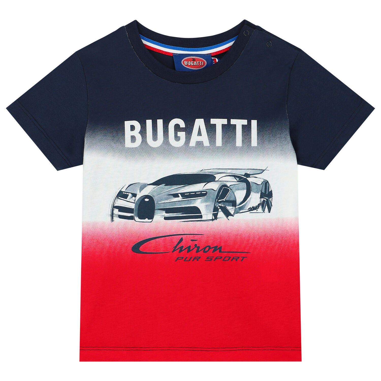 تيشيرت بالشعار باللون الكحلى والابيض والاحمر للاولاد, 1, hi-res