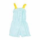 Girls Blue Cotton Sun Dress, 1, hi-res
