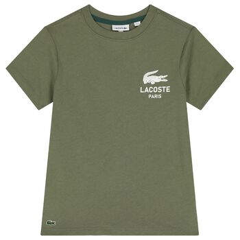 Boys Green Logo T-Shirt