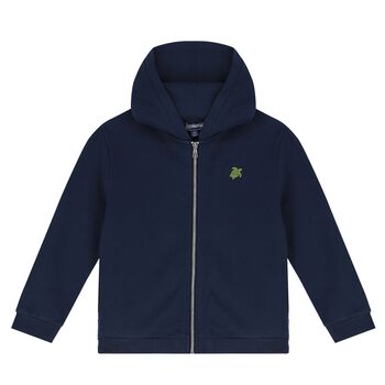 Boys Blue Turtle Hooded Top