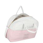 White & Pink Logo Baby Changing Bag, 2, hi-res