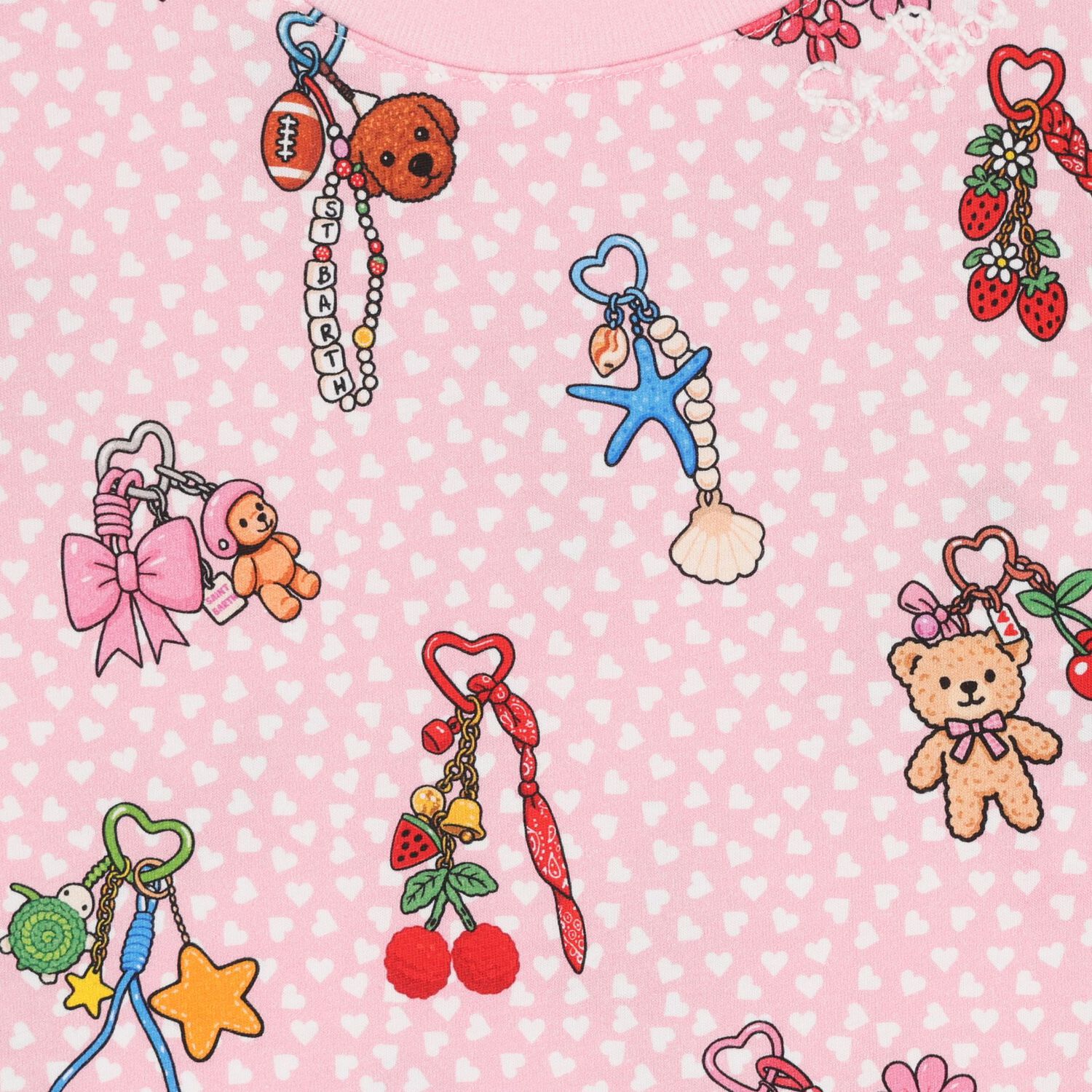 Girls Pink Keyrings Dress, 1, hi-res