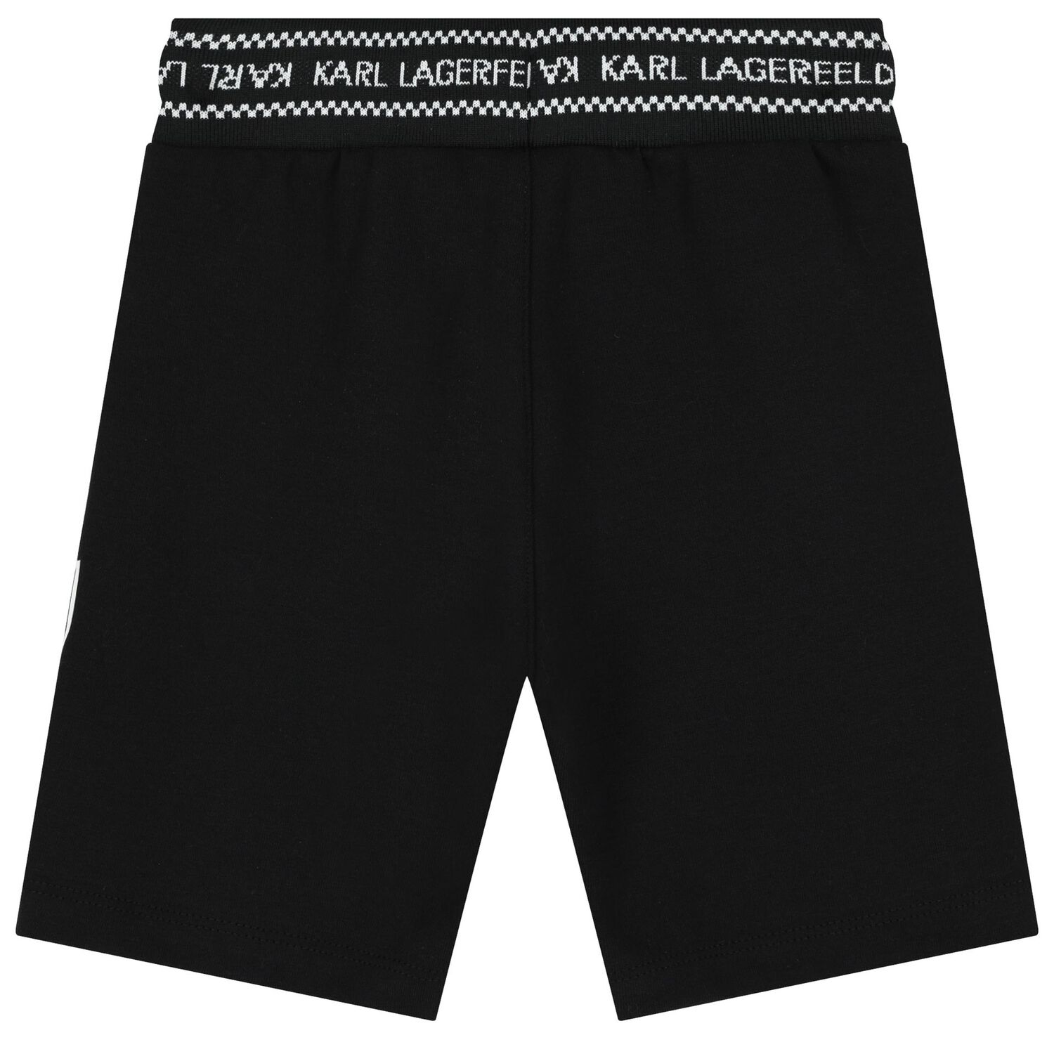 Boys Black Varsity Logo Shorts, 1, hi-res