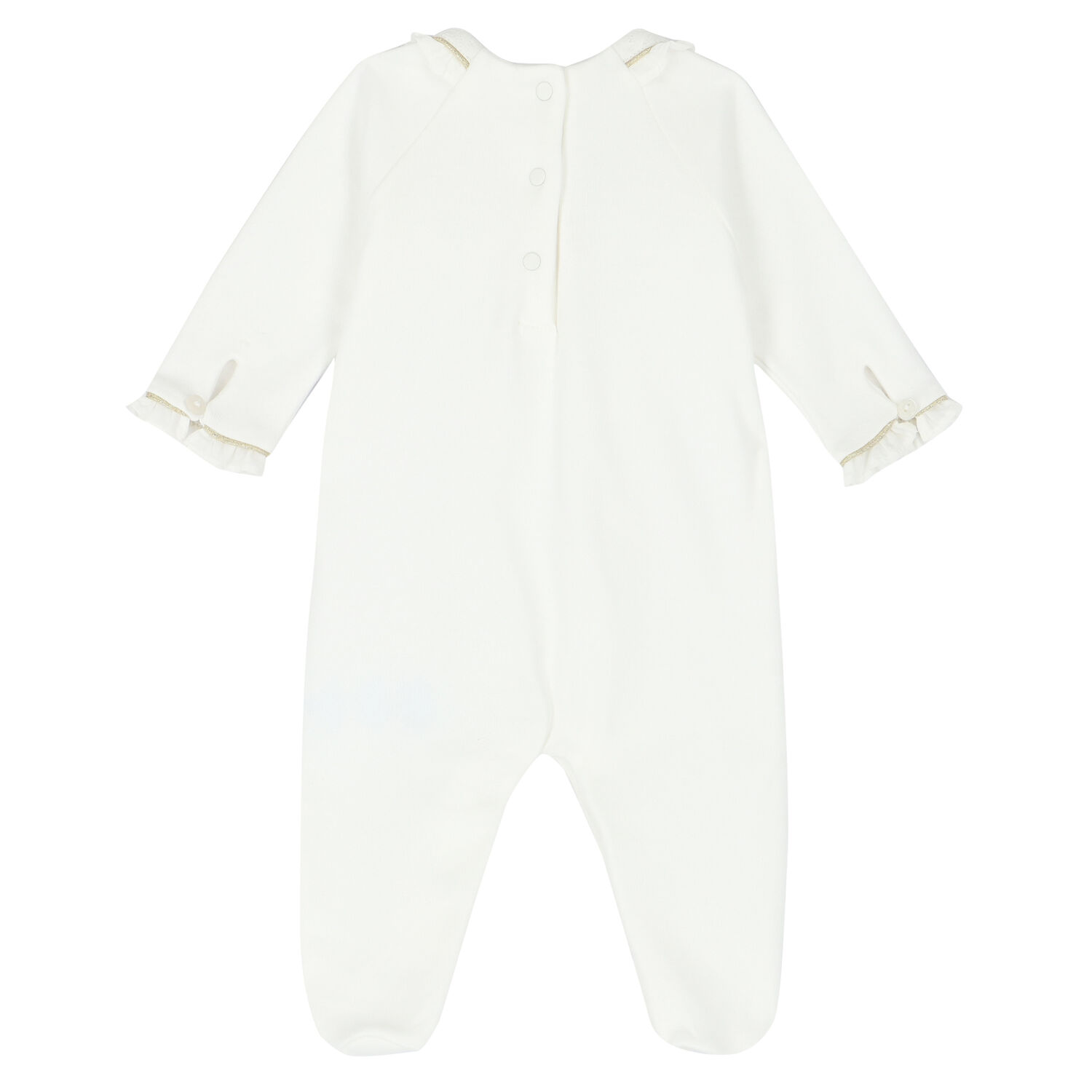 Baby Ivory  & Gold Babygrow, 1, hi-res image number null