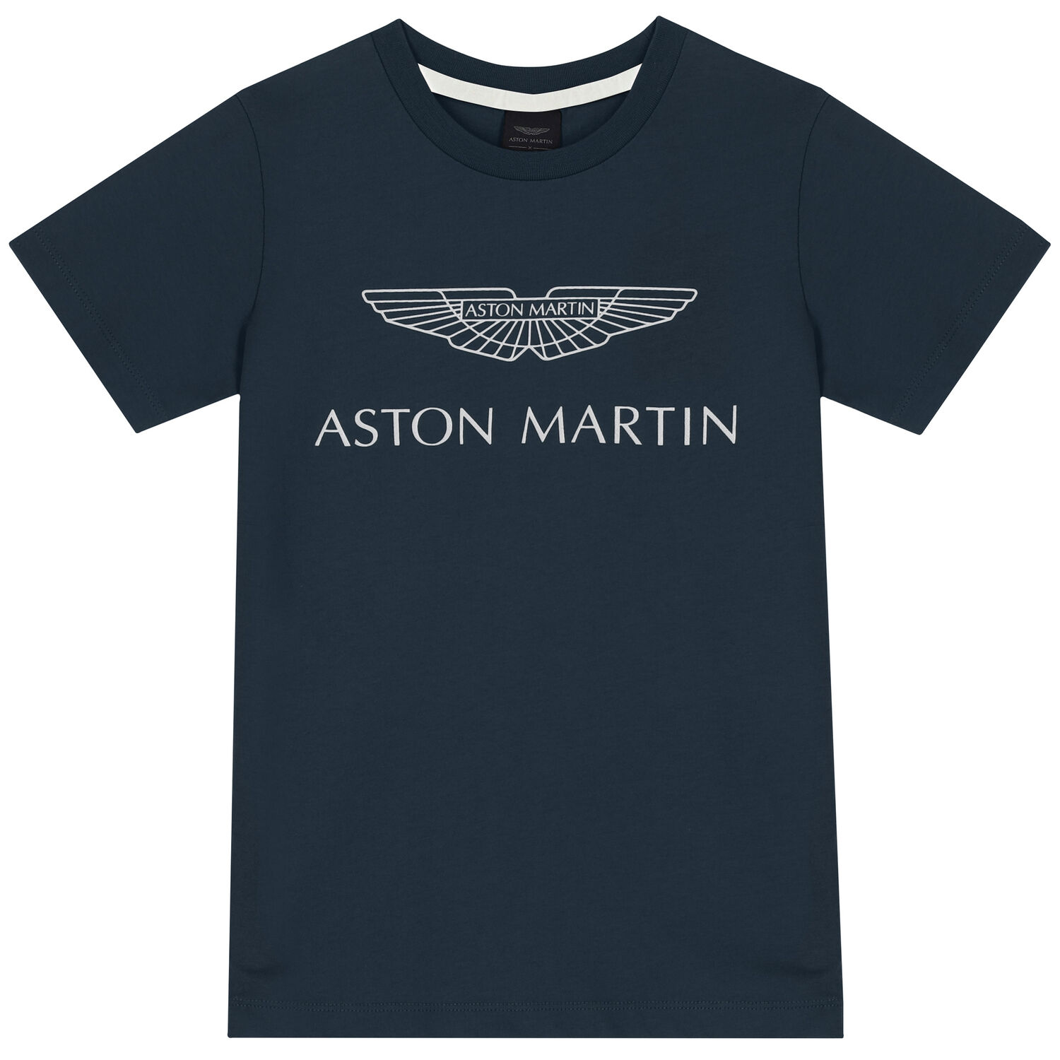 تيشيرت بالشعار باللون الكحلى للاولاد, 2, hi-res