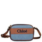 Girls Blue Logo Handbag, 1, hi-res