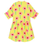 Girls Yellow & Pink Flower Dress, 1, hi-res