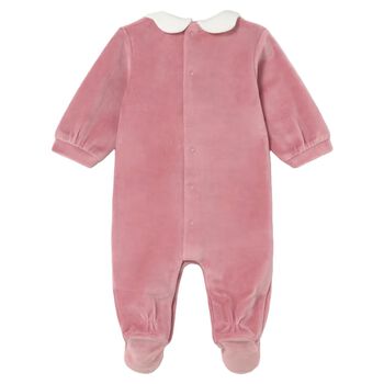 Baby Girls Pink Heart Babygrow