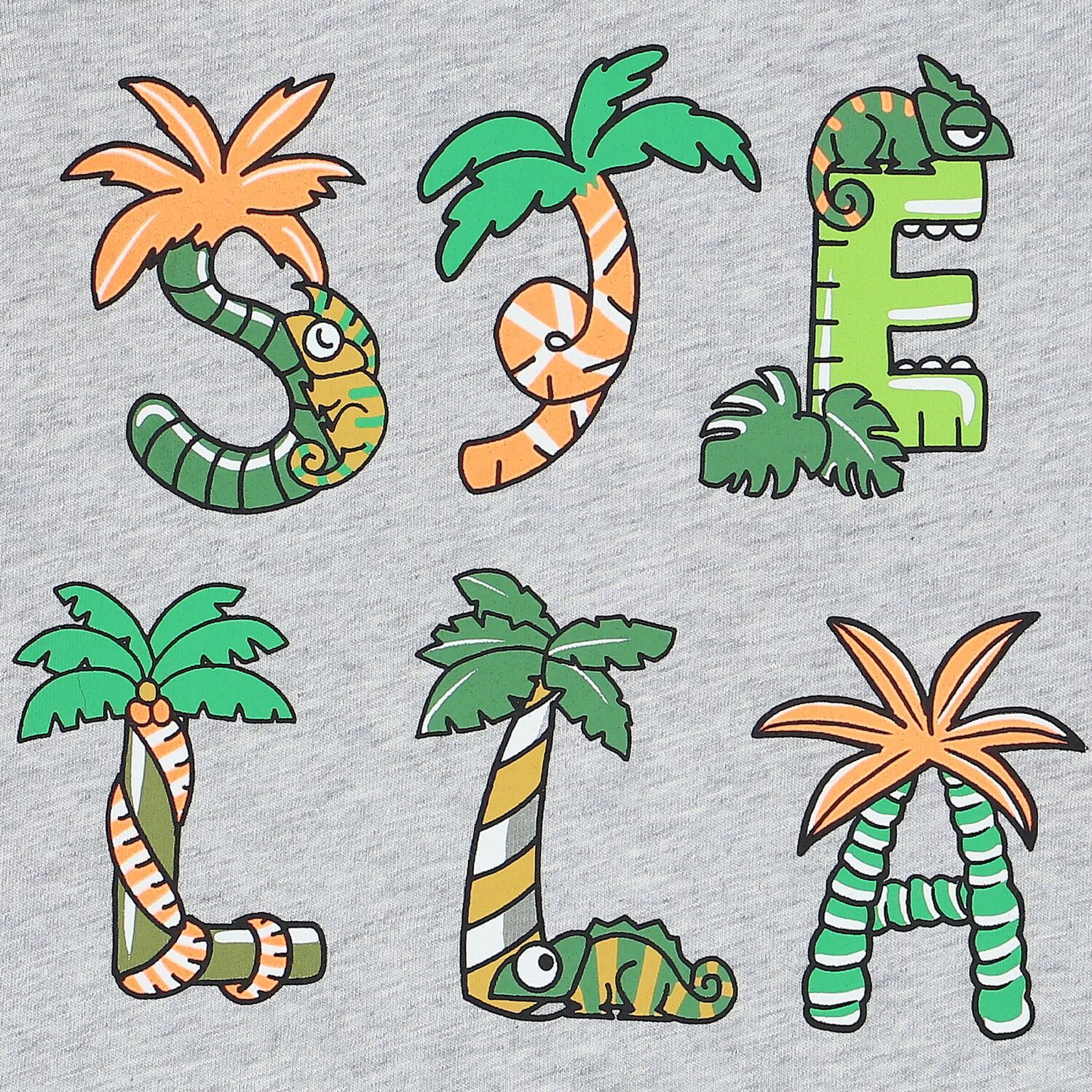 تيشيرت بالشعار باللون الرمادى للاولاد, 1, hi-res