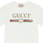 White Cotton Logo T-Shirt, 1, hi-res