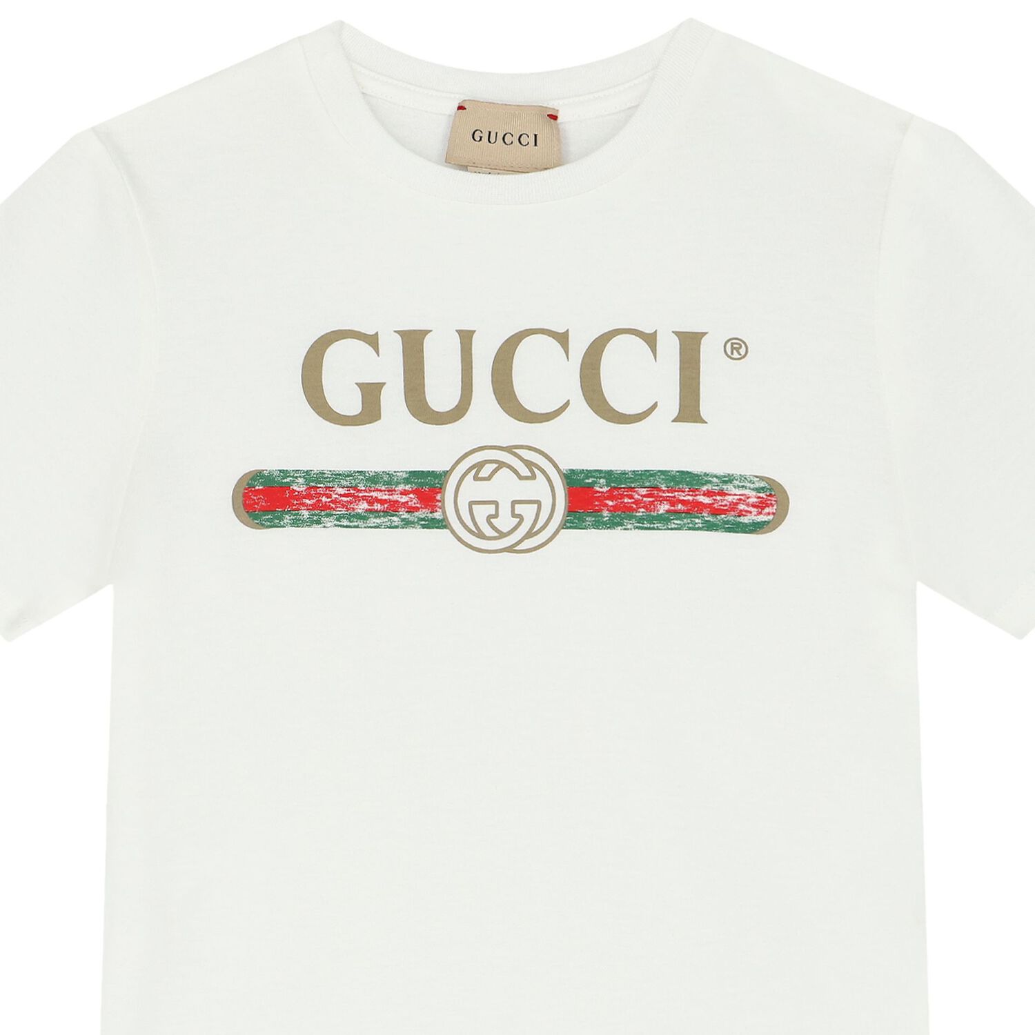 White Cotton Logo T-Shirt, 1, hi-res