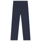Boys Navy Blue Chino Trousers, 3, hi-res