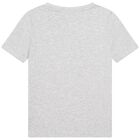 Boys Grey Logo T-Shirt, 4, hi-res