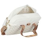 White & Gold Logo Baby Changing Bag, 2, hi-res