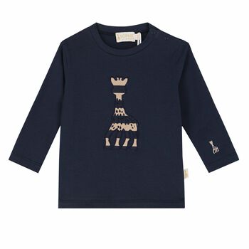 Baby Boys Navy Logo Top