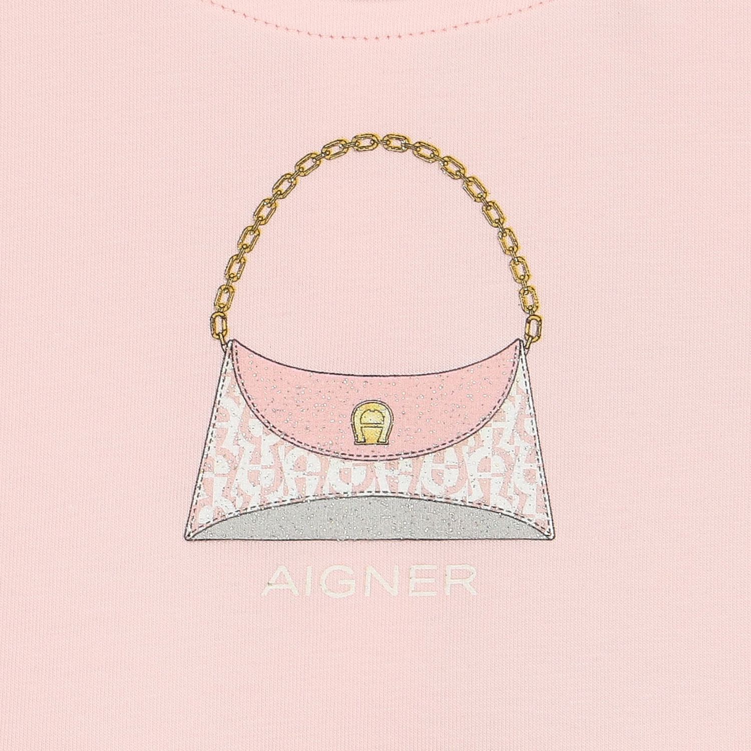 Younger Girls Pink Logo Bag Dress, 1, hi-res