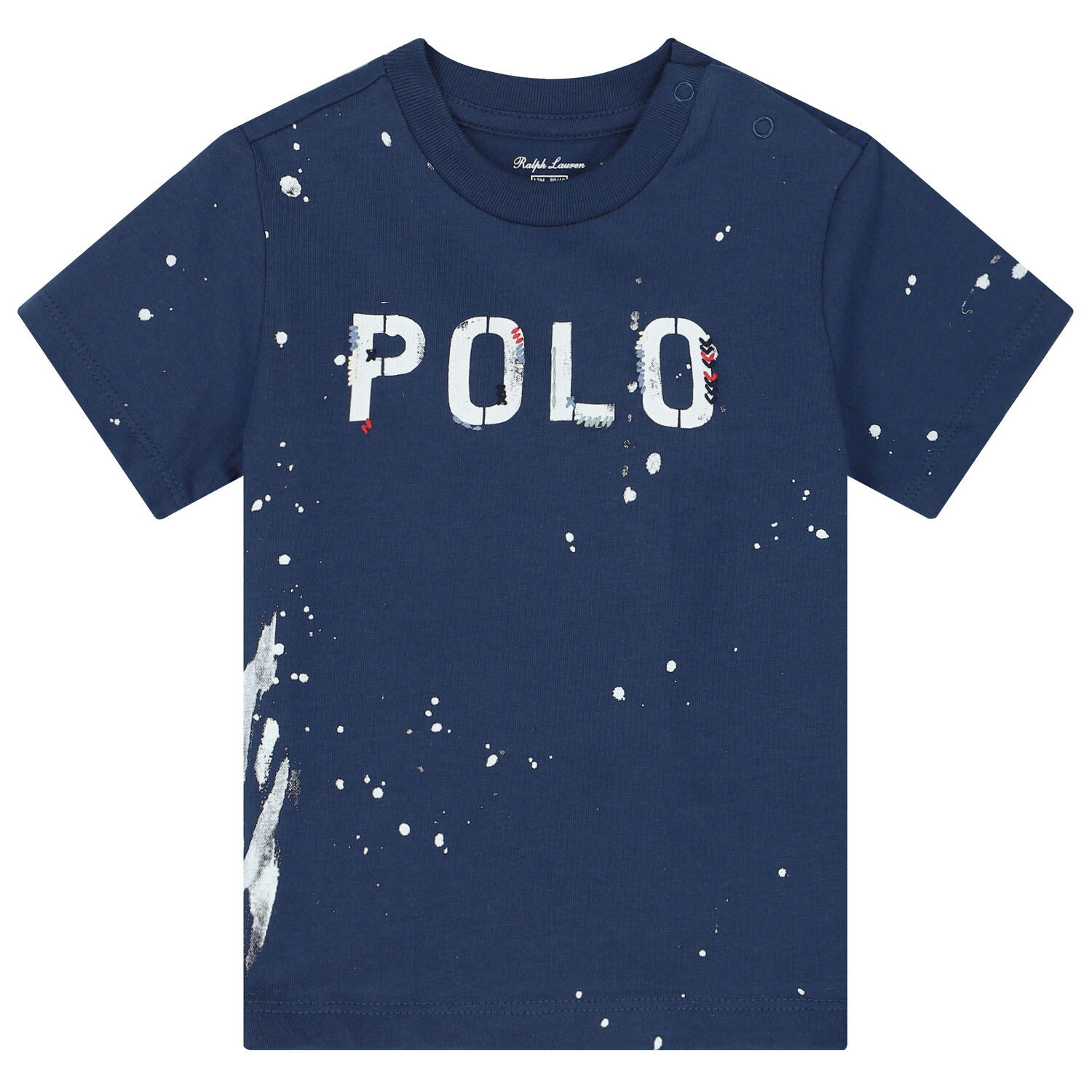 تيشيرت بالشعار باللون الكحلي للأولاد الصغار, 1, hi-res