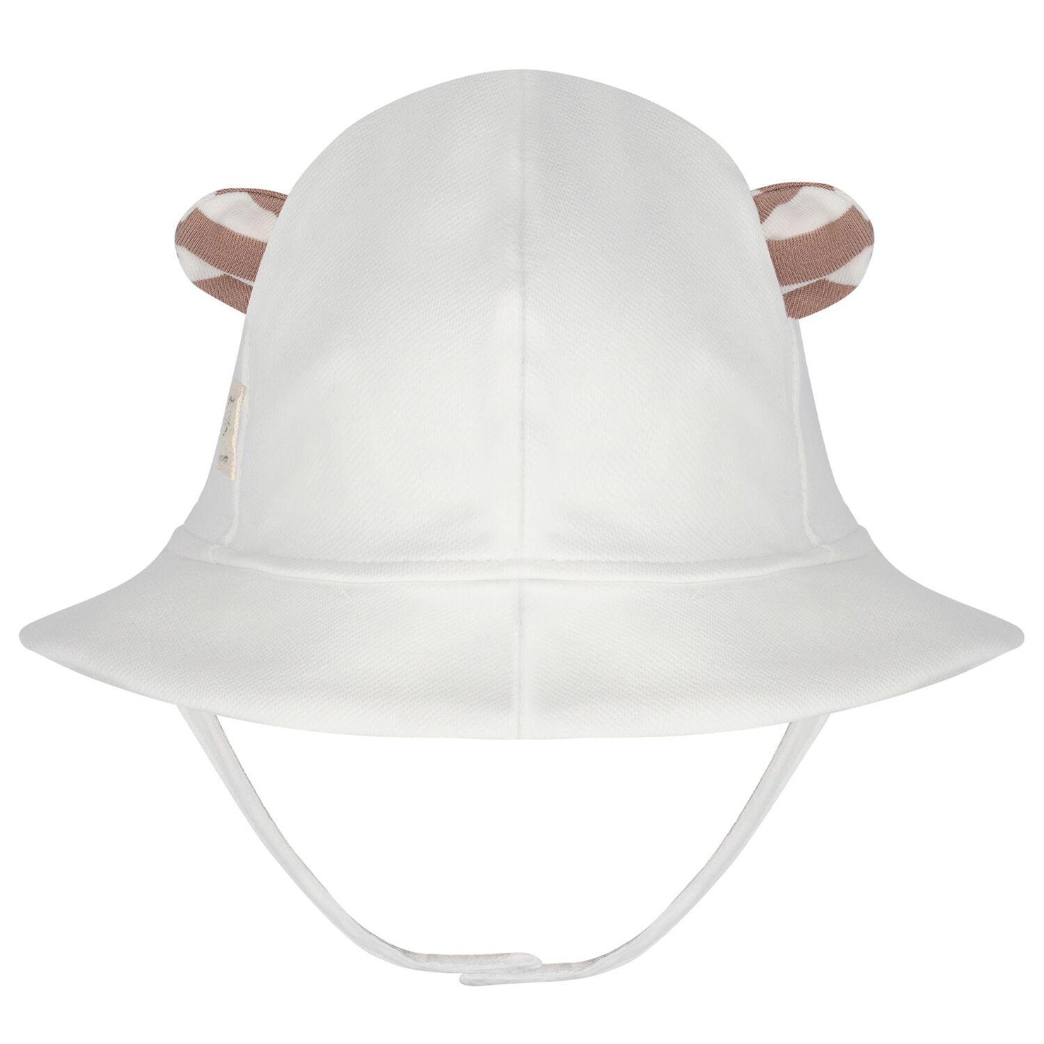 طقم رومبر وقبعة أولاد بطراز الدب باللون العاجي, 2, hi-res