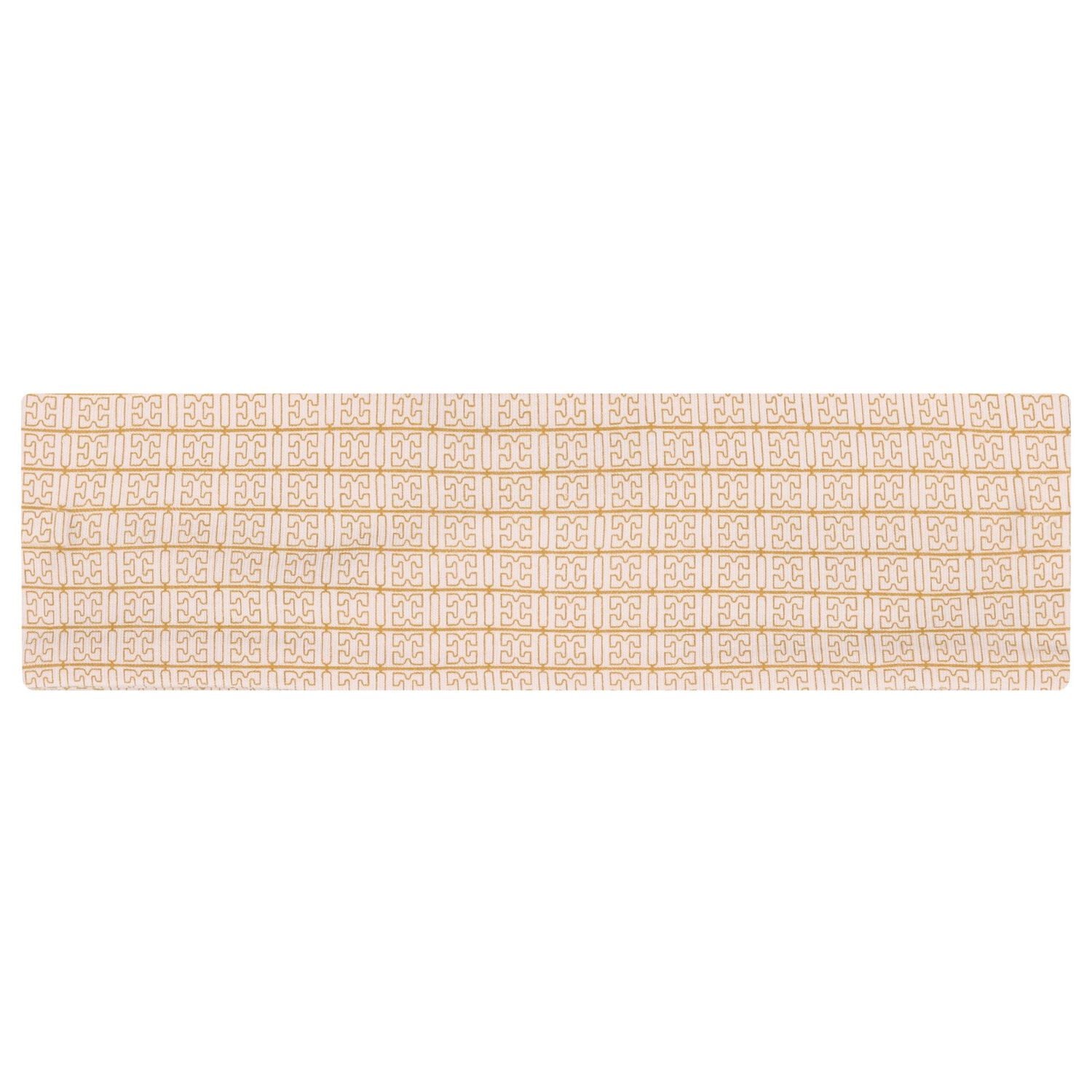 Baby Girls Pink & Gold Logo Headband, 2, hi-res