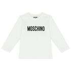 Younger White Logo Long Sleeve Top, 1, hi-res