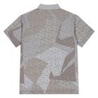 Boys Grey & Beige Logo Polo Shirt, 2, hi-res