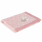 Baby Girls Pink Cat Blanket, 1, hi-res