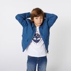 تيشيرت أولاد بالشعار باللون الأبيض, 1, hi-res