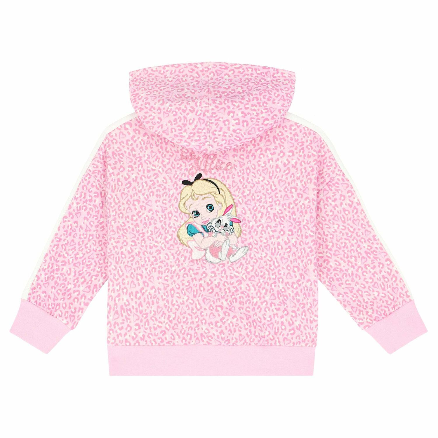 سويت شيرت هودي باللون الزهرى للبنات, 1, hi-res