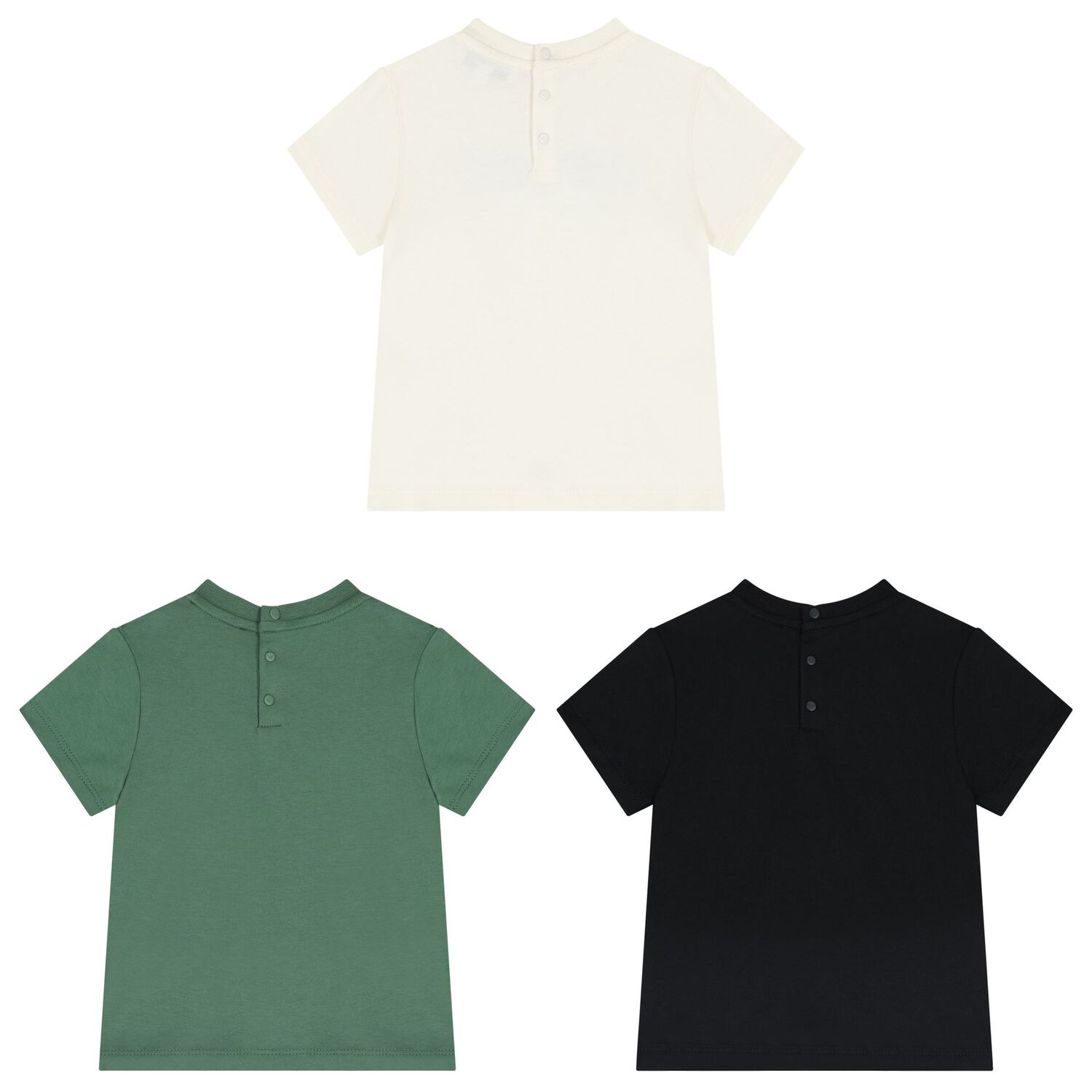 تي شيرت أولاد باللون الأخضر والعاجي والأسود ( من 3 قطع), 1, hi-res