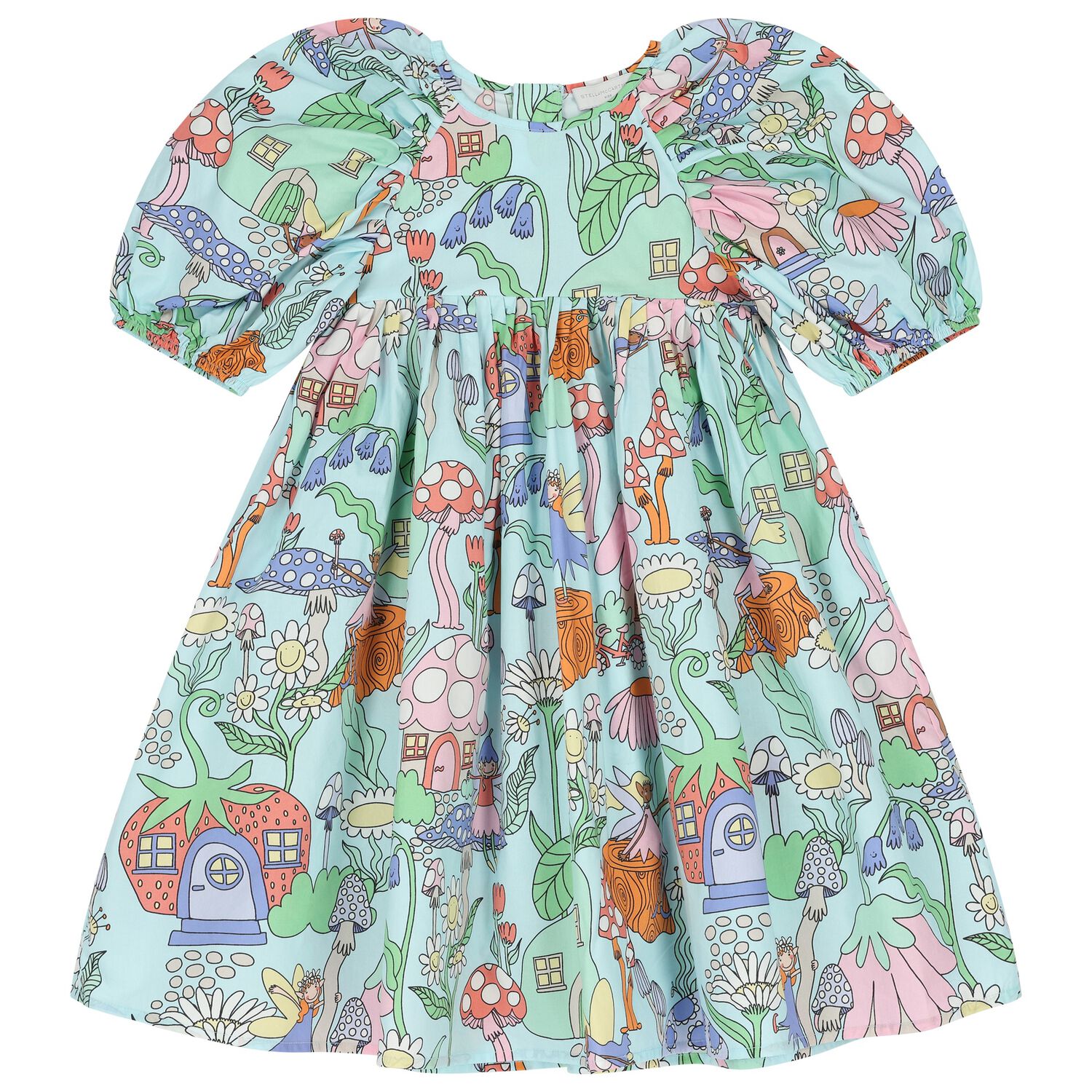 Girls Multi-Colored Fairies Dress, 1, hi-res