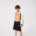 Boys Black Logo Shorts, 2, hi-res