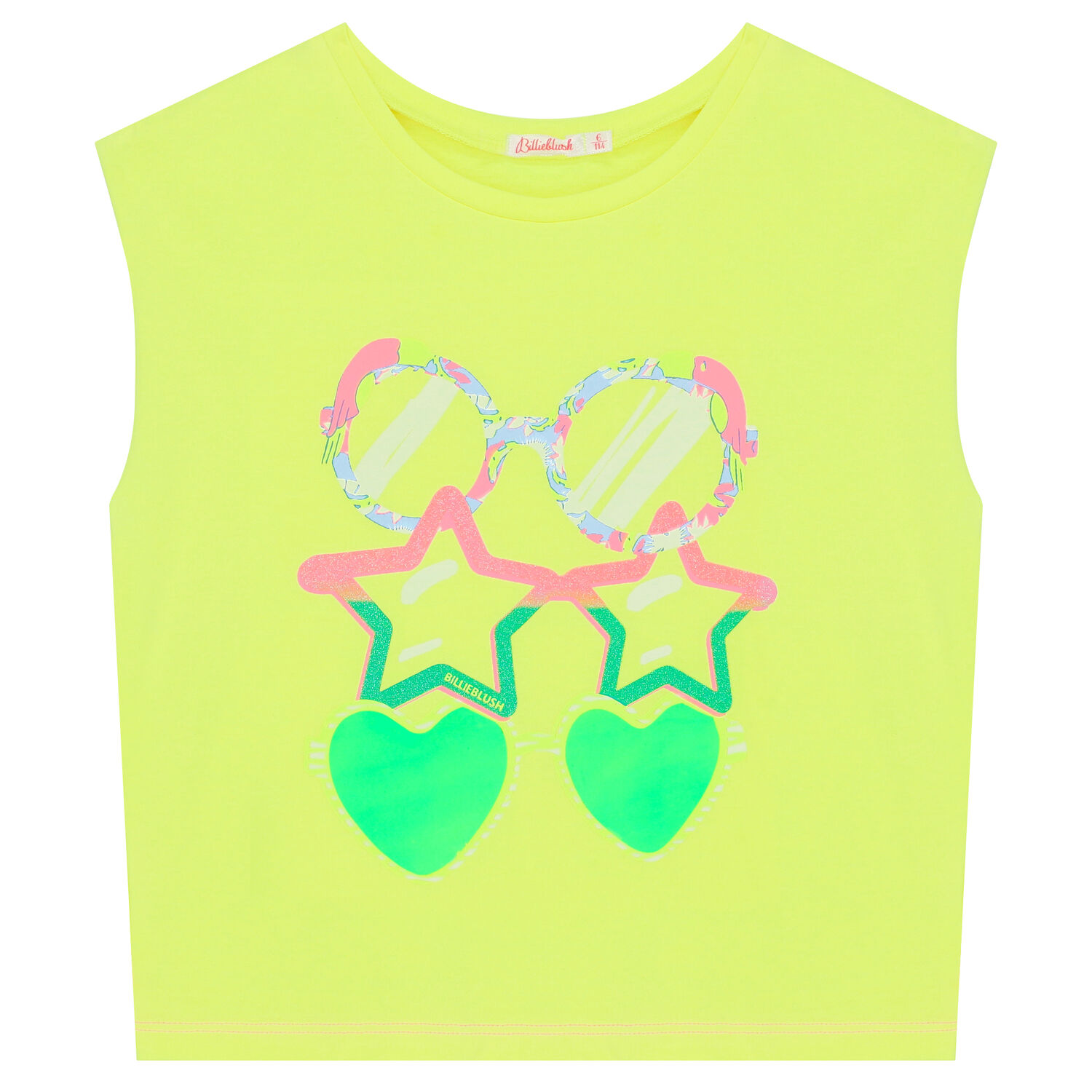 Girls Yellow Sunglasses T-Shirt, 1, hi-res image number null