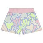 Girls Pink & Purple Shorts, 1, hi-res