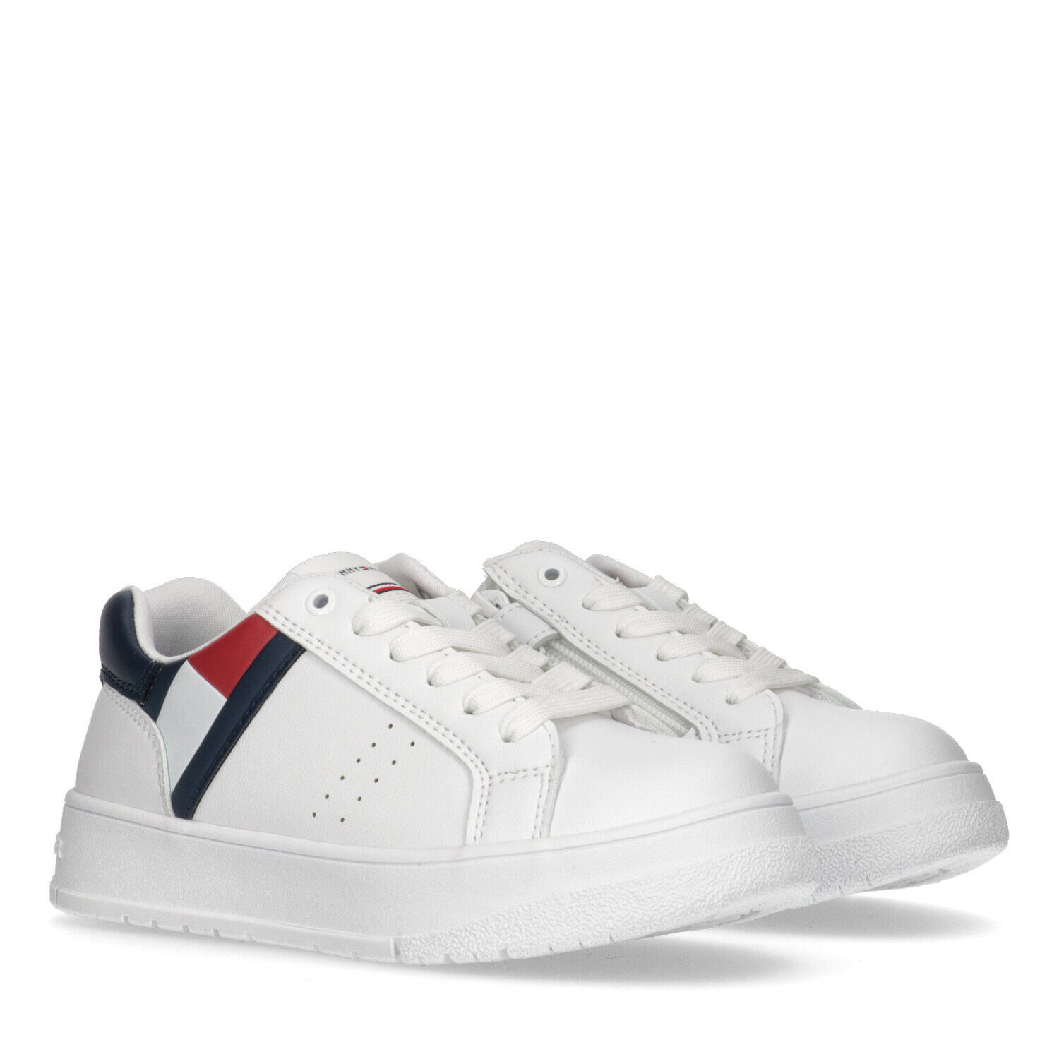 Boys White Logo Trainers, 1, hi-res image number null