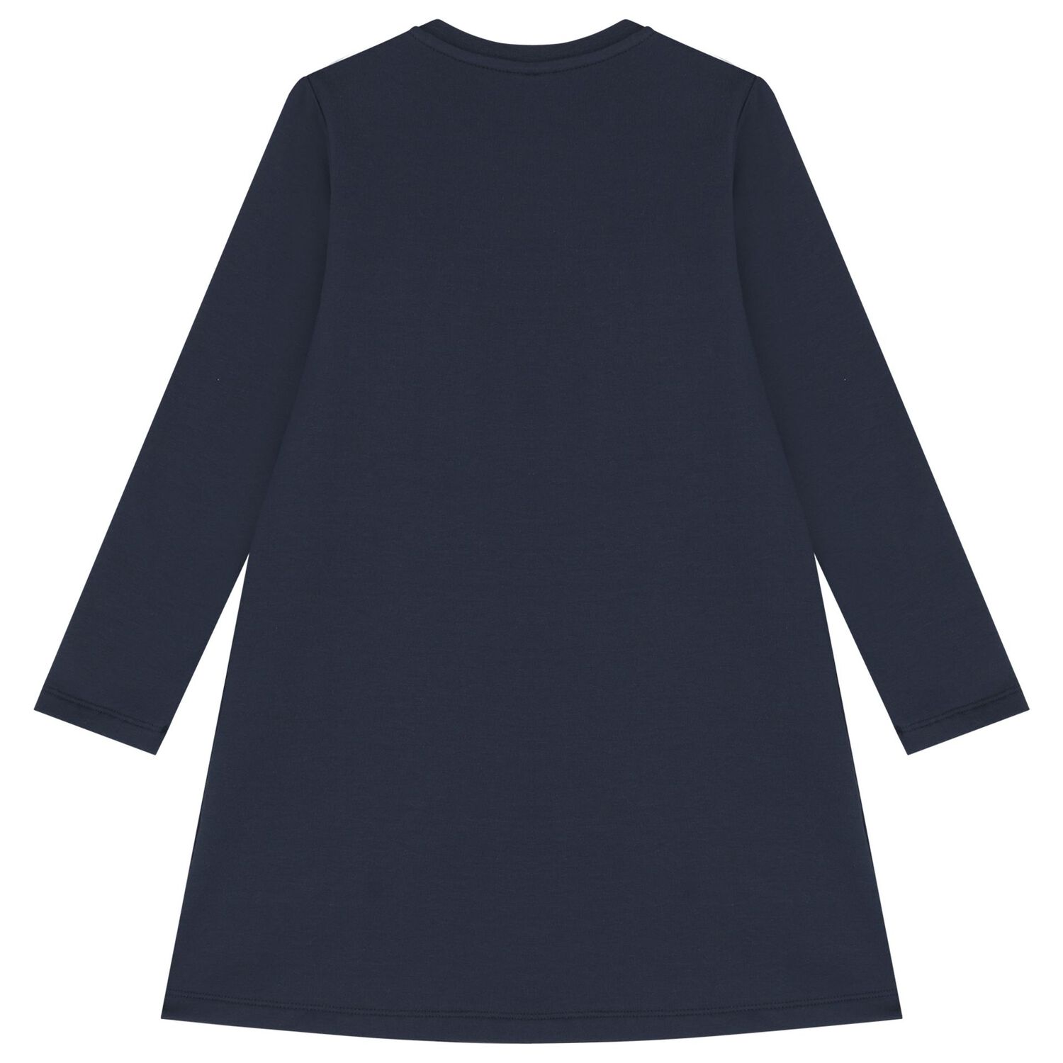 Girls Navy Blue Swirl Dress, 2, hi-res