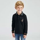 Boys Black Skateboards Polo Shirt, 1, hi-res