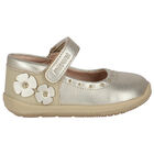 Baby Girls Gold Pre Walker Shoes, 2, hi-res