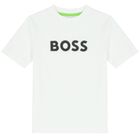 Boys White Logo T-Shirt, 2, hi-res