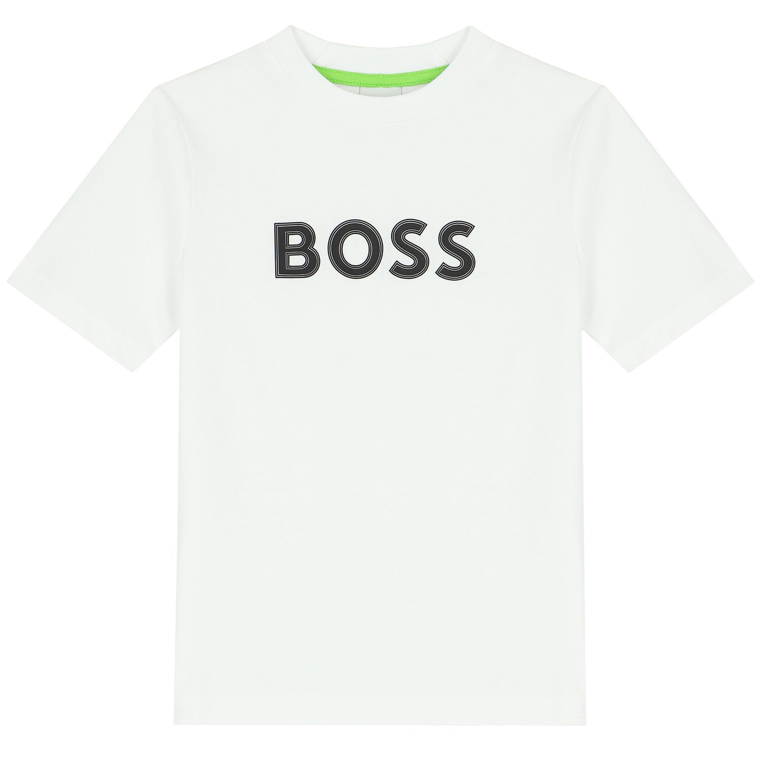 Boys White Logo T-Shirt, 2, hi-res