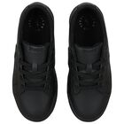Boys Black Logo Trainers, 1, hi-res